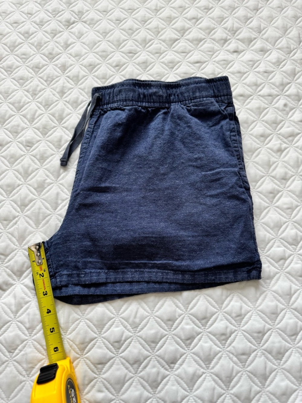 Patagonia Island Hemp Baggies Shorts 3" Pull On Woven Navy Blue Size Large - Picture 13 of 14